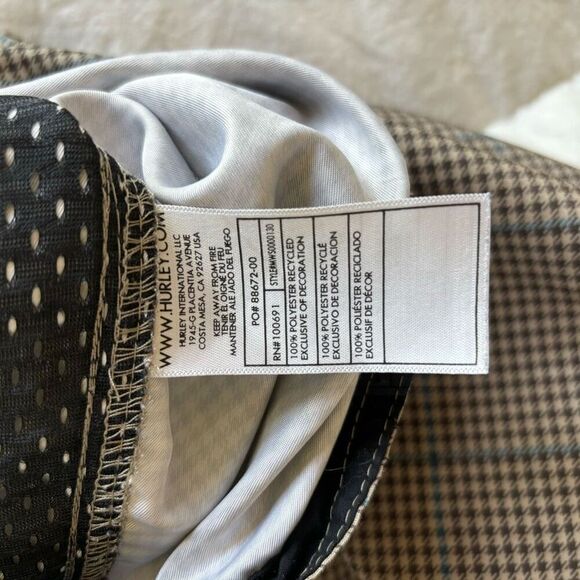 Hurley Men’s size 30 board shorts in‎ check print plaid  brown - Picture 6 of 6